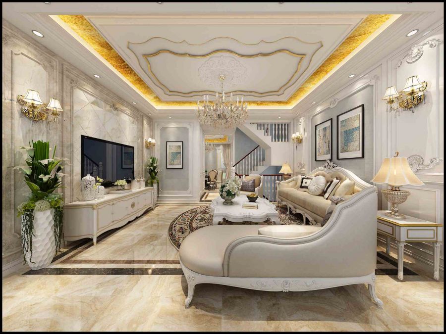 別墅客廳裝修效果圖