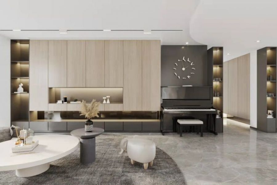 電視墻柜子一體客廳 電視墻柜子一體客廳