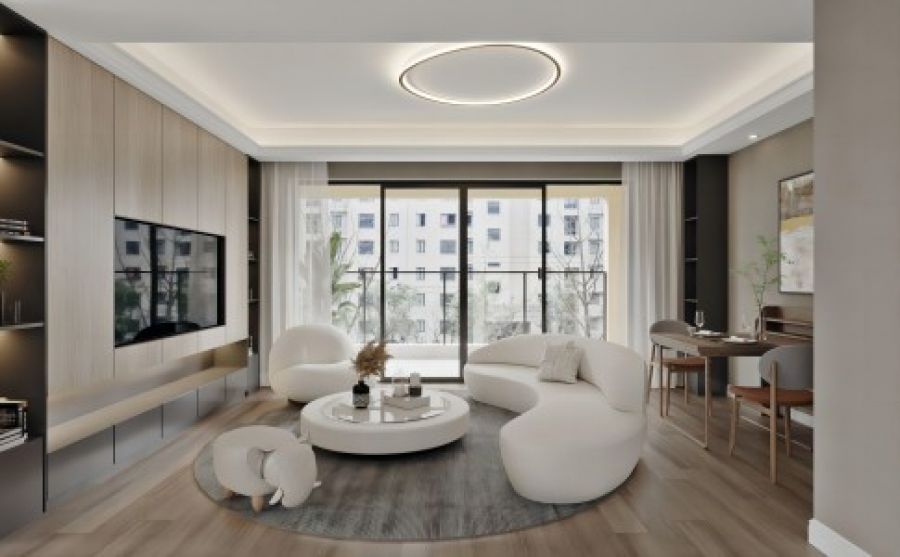 電視墻柜子一體客廳 電視墻柜子一體客廳