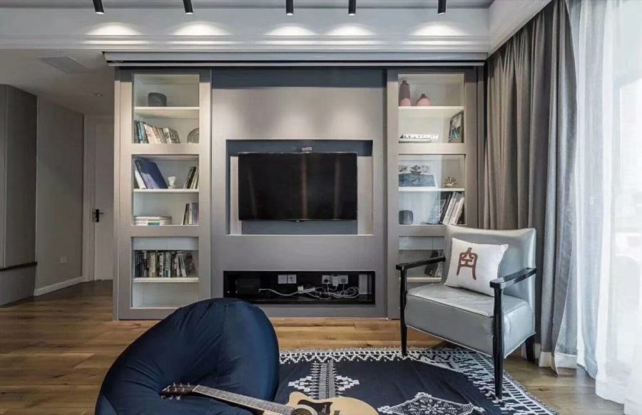 電視墻柜子一體客廳 電視墻柜子一體客廳