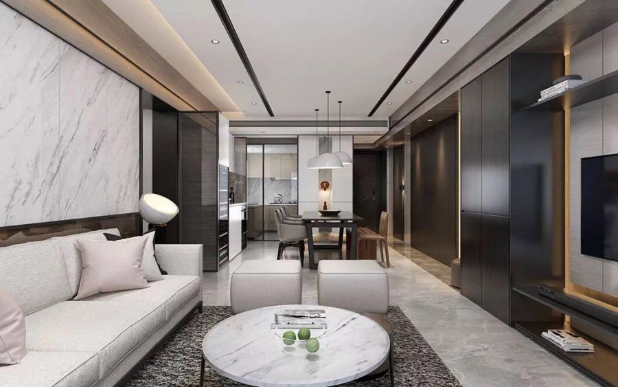 電視墻柜子一體客廳 電視墻柜子一體客廳